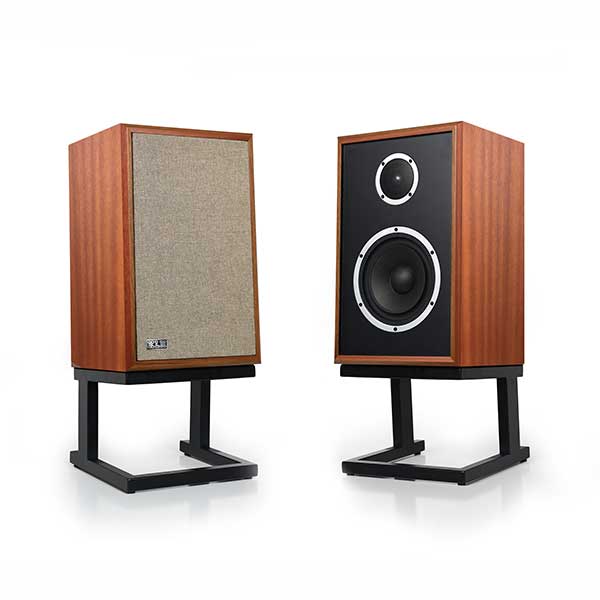 KLH Model Three Bookshelf Speakers West African Mahogany (1 Pair)