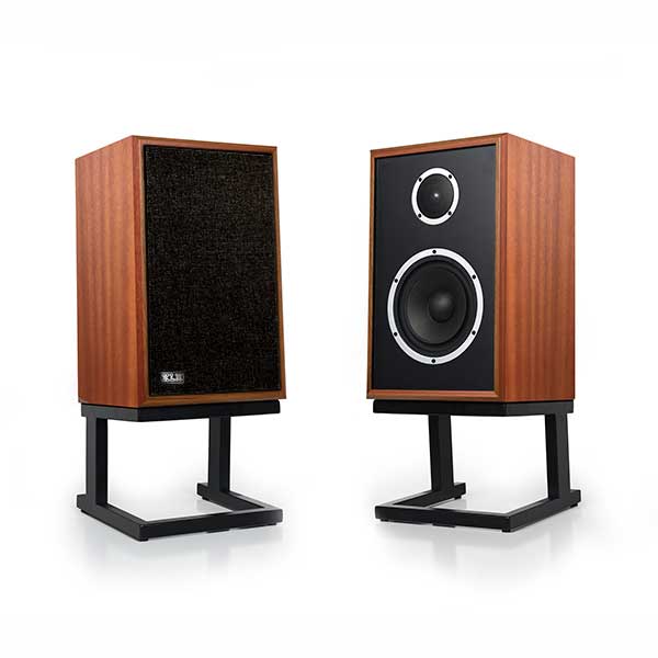 KLH Model Three Bookshelf Speakers West African Mahogany (1 Pair)