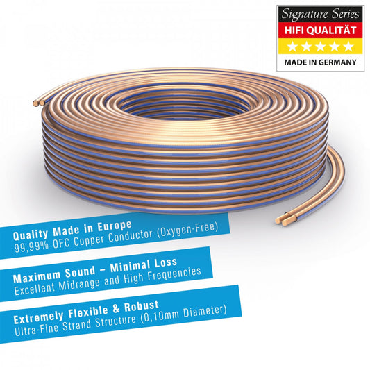 Purelink PLS25TR-100 LS-Kabel, 2x 2,5mm² Speaker Cable Spool 100m without Connectors