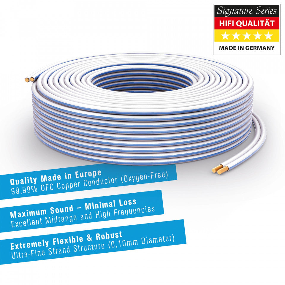 Purelink PLS25W LS-Kabel, 2x 2,5mm² speaker cable spool, without connectors