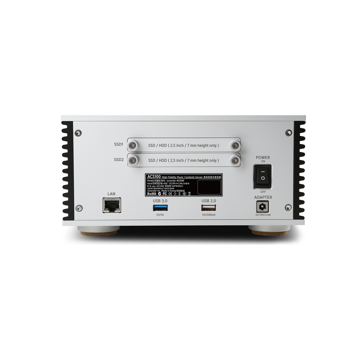 Aurender ACS100 Essential Content Server/Ripper Silver