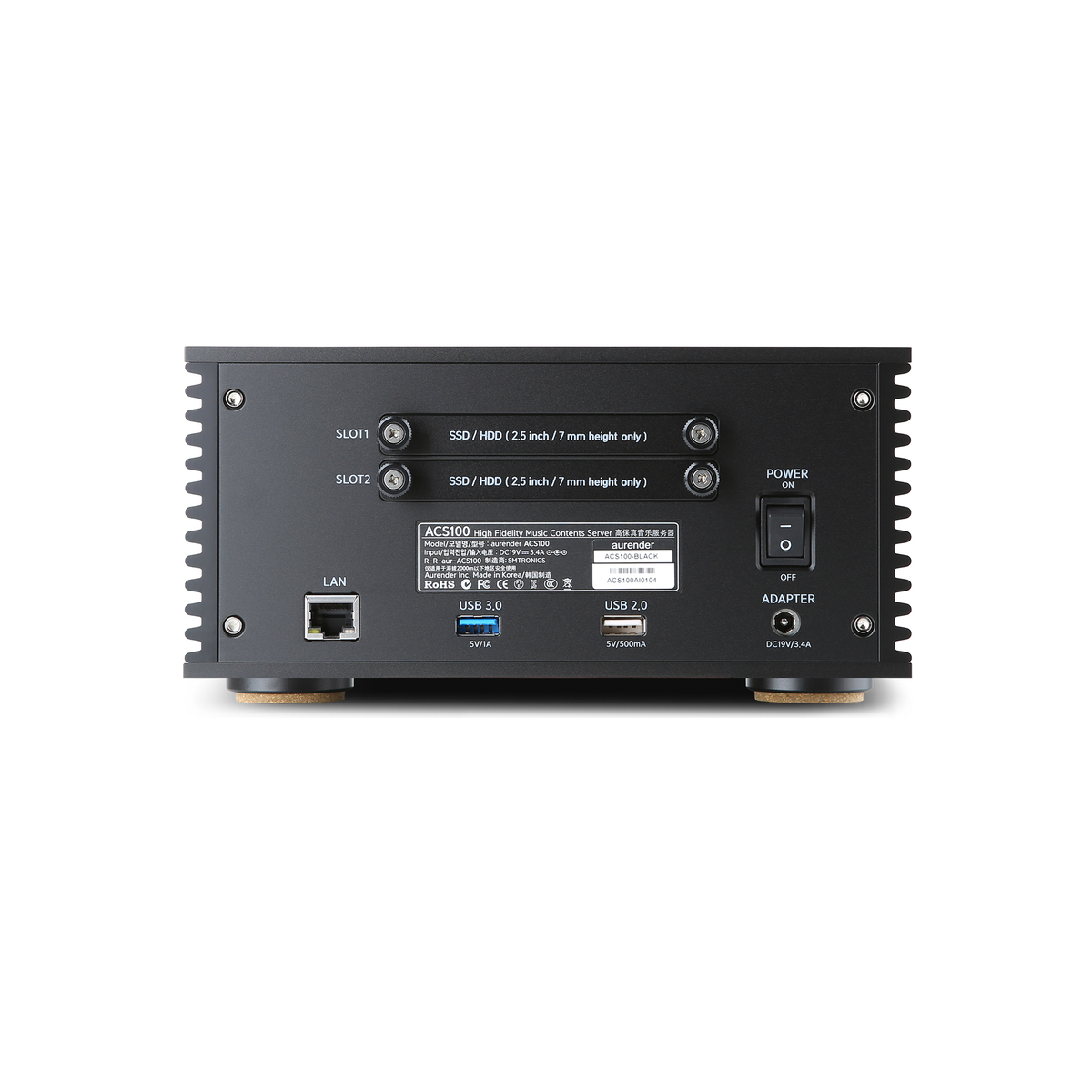 Aurender ACS100 Essential Content Server/Ripper Black