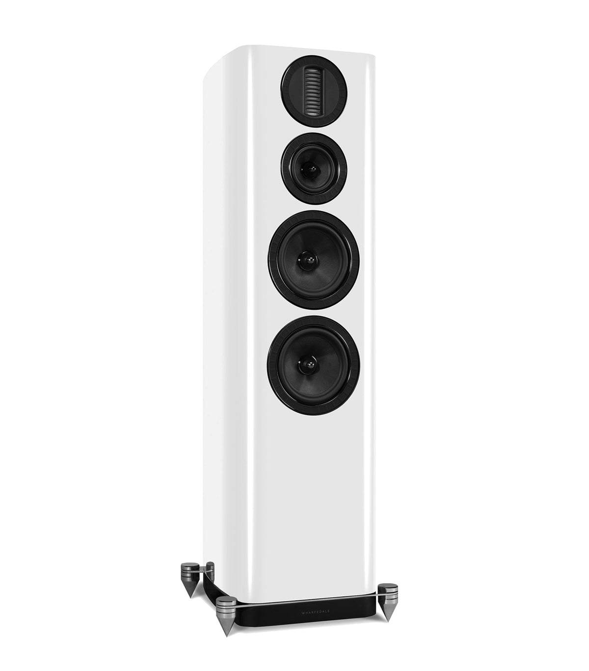 Wharfedale AURA 4 Floorstanding Speakers Hi-Gloss White (1 Pair)