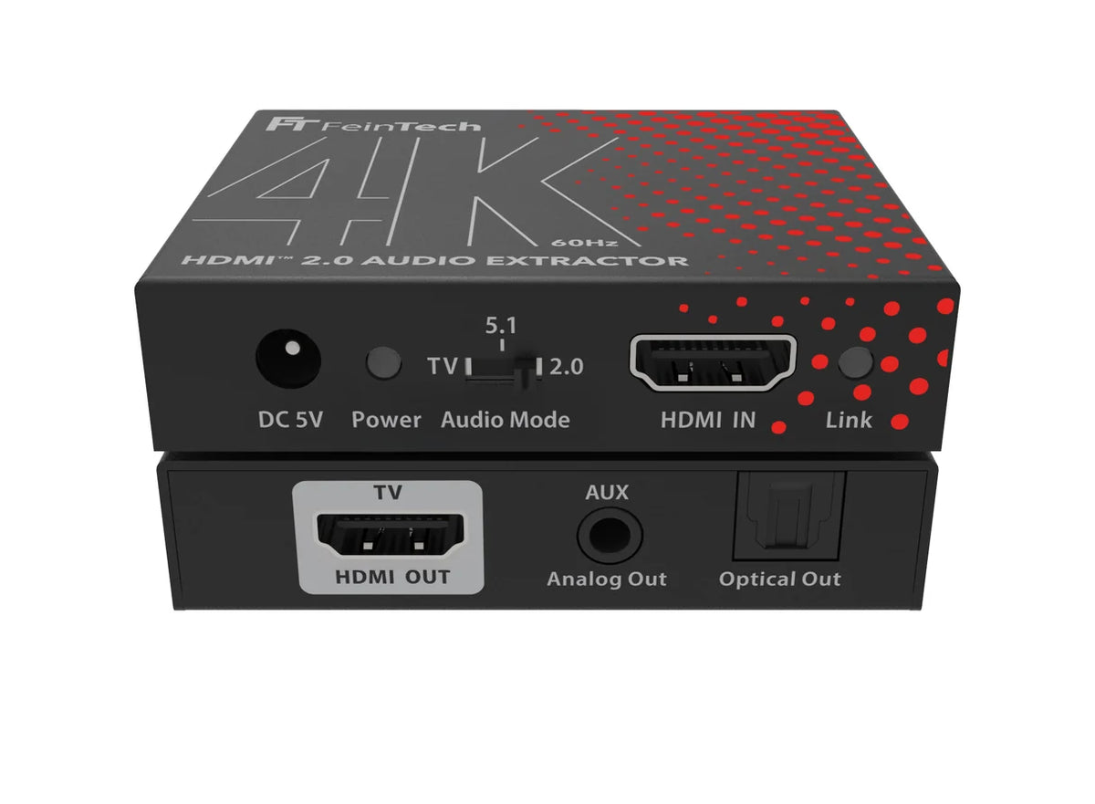 FeinTech AX200 HDMI 2.0 Audio Extractor (Toslink & AUX) | 4K 60Hz