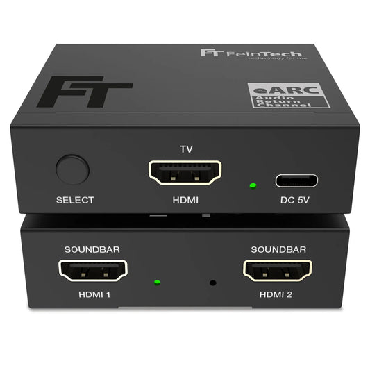 FeinTech AX421 HDMI eARC Switch 1 TV x 2 Soundbar