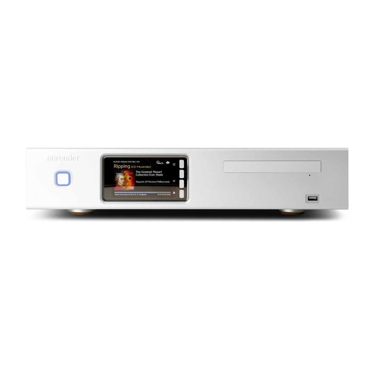 Aurender ACS10 Signature Content Server/Ripper Silver