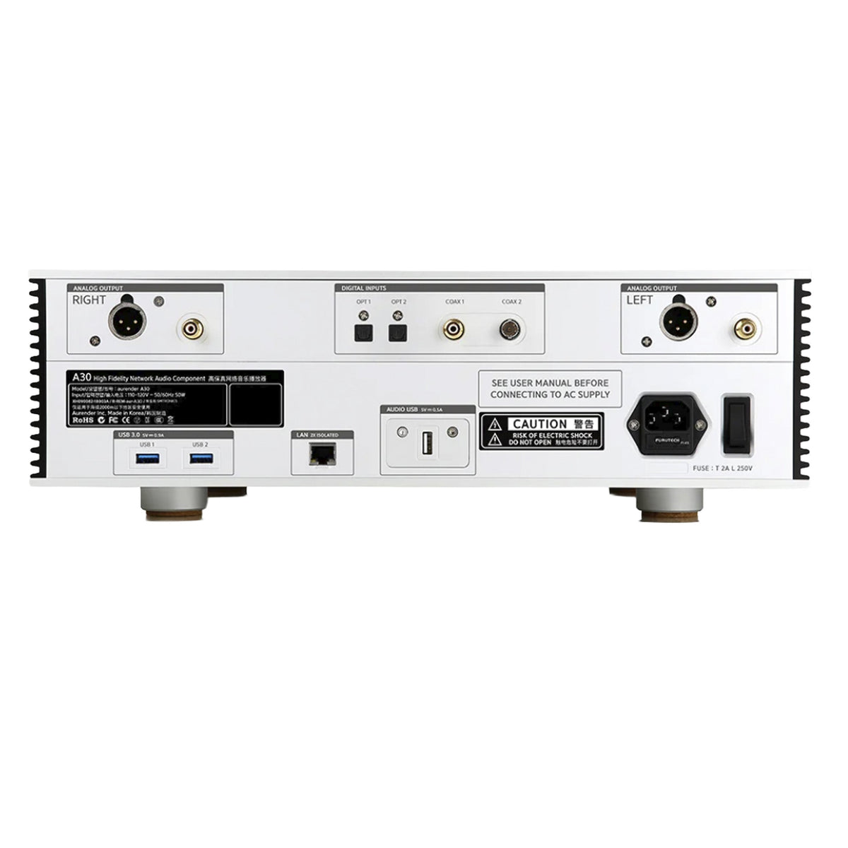 Aurender A30 Signature Analog Music Server Silver