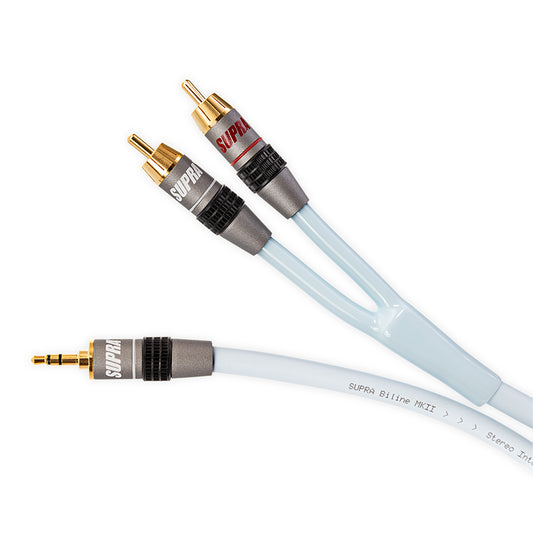 Supra Biline MP-2RCA Analogue Audio Interconnect Cable 2m