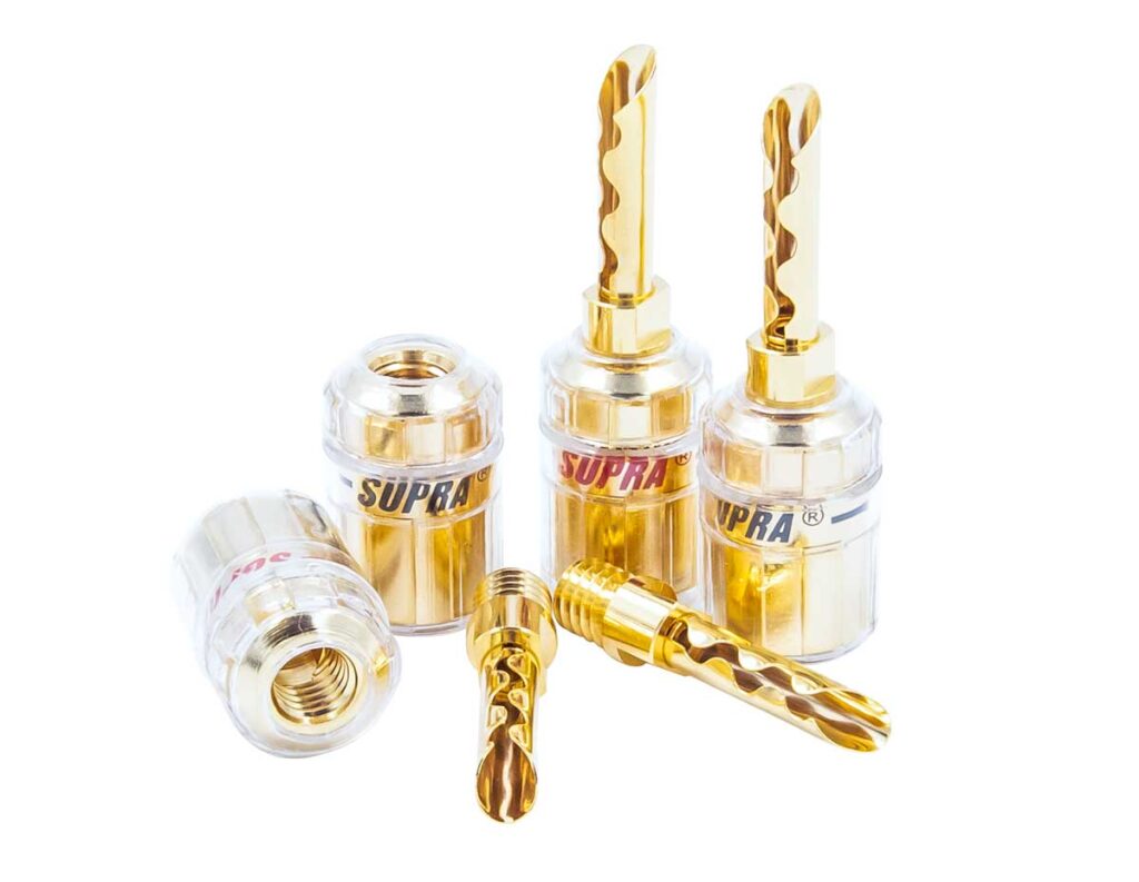 Supra Combicon Banana Red/Blk Connectors 2 pairs