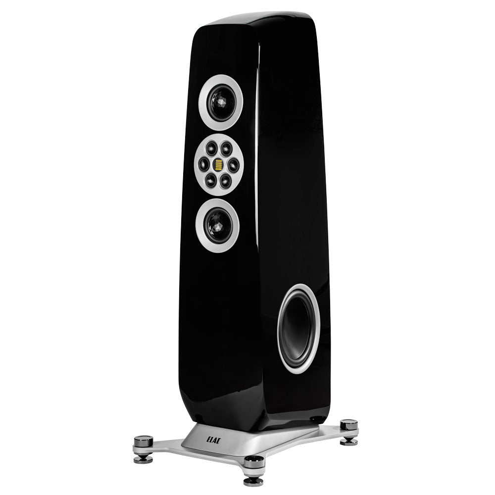 Elac Concentro 2.0 M807 Floorstanding Speakers (1 Pair) - Black High Gloss