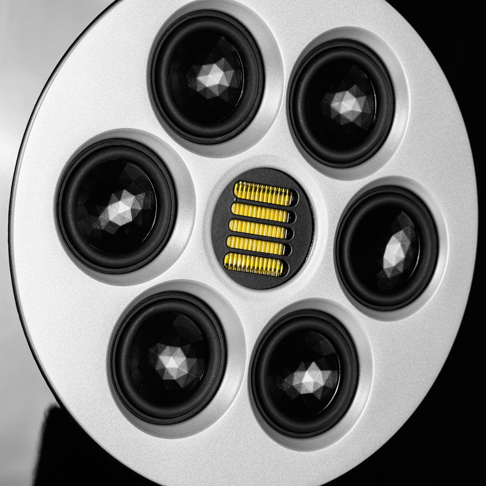 Elac Concentro 2.0 M807 Floorstanding Speakers (1 Pair) - Black High Gloss