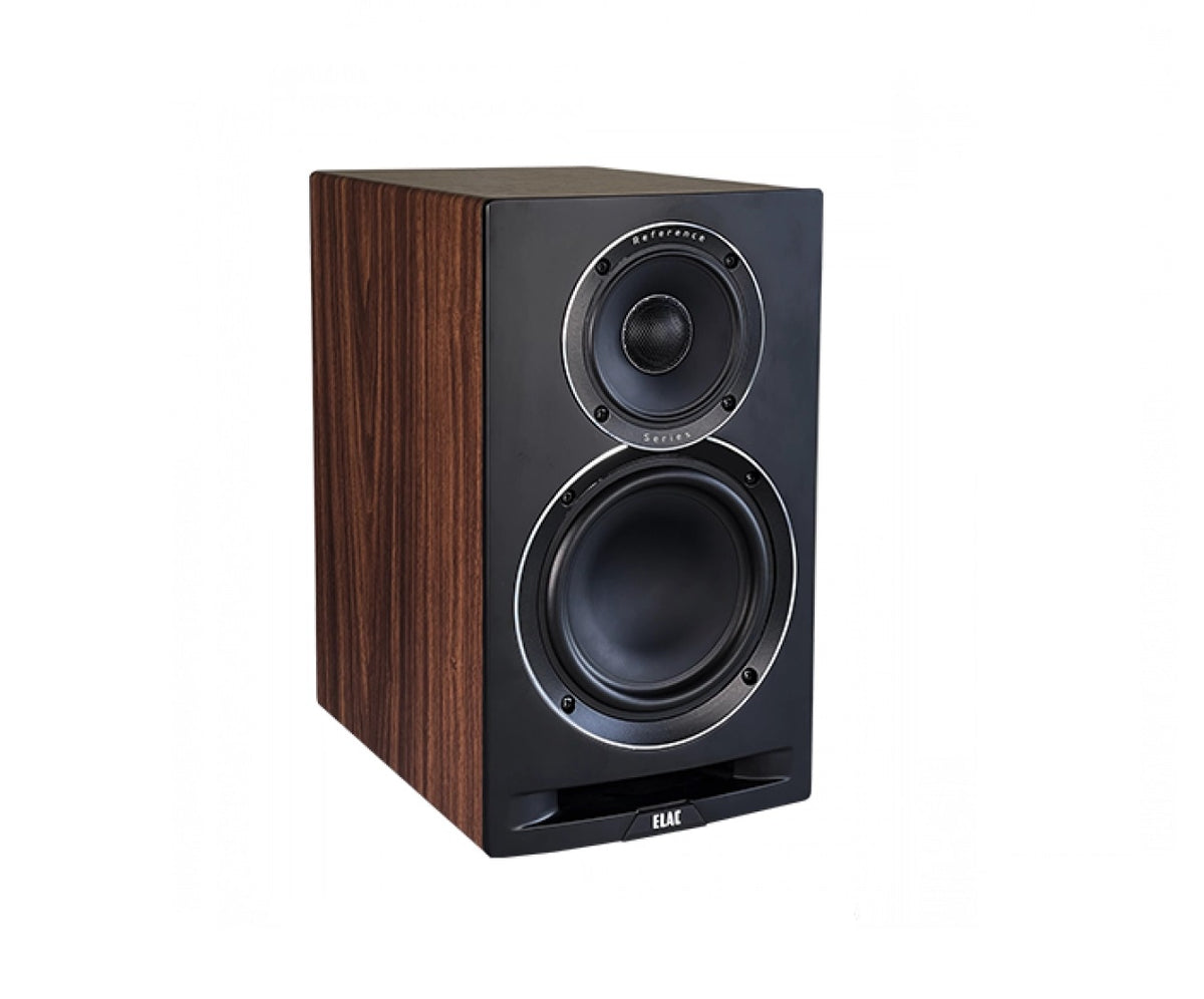 Elac Uni-Fi Reference UBR62 Bookshelf Speakers (1 Pair) - Satin Black, Walnut Sides