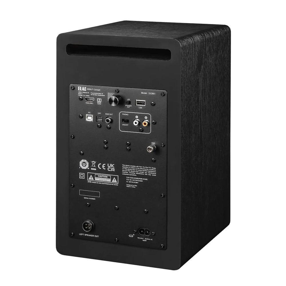 Elac Debut ConneX DCB61 Powered Speakers (1 Pair) - Black
