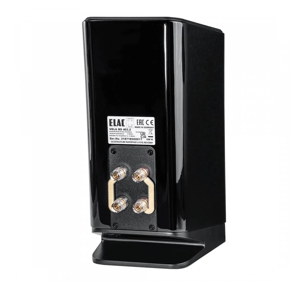 Elac Vela 2.0 VBS403.2 Bookshelf Speakers (1 Pair) - Black High Gloss