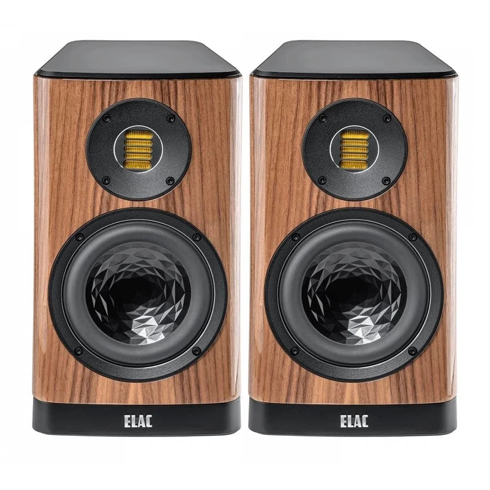 Elac Vela 2.0 VBS403.2 Bookshelf Speakers (1 Pair) - Walnut High Gloss