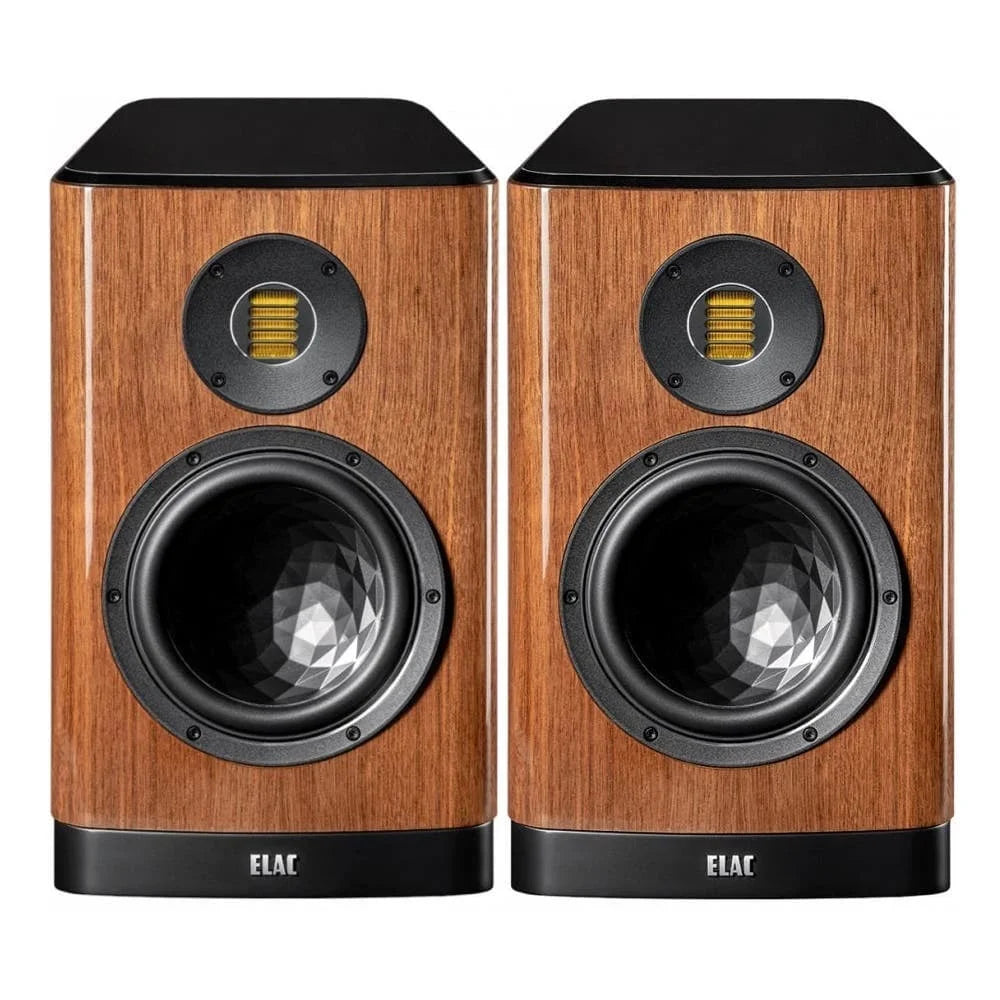 Elac Vela 2.0 VBS404.2 Bookshelf Speakers (1 Pair) - Walnut High Gloss