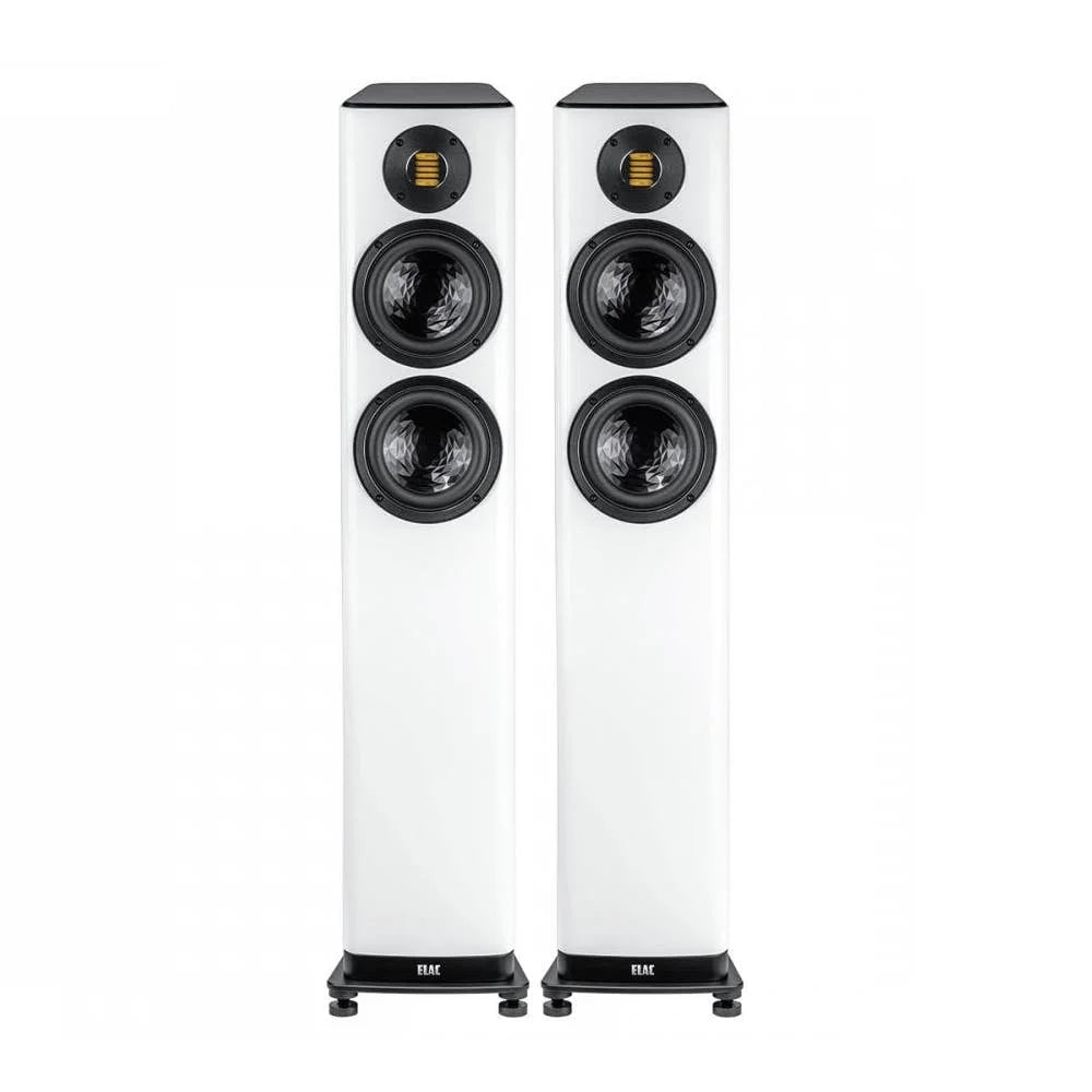 Elac Vela 2.0 VFS407.2 Floorstanding Speakers (1 Pair) - White High Gloss