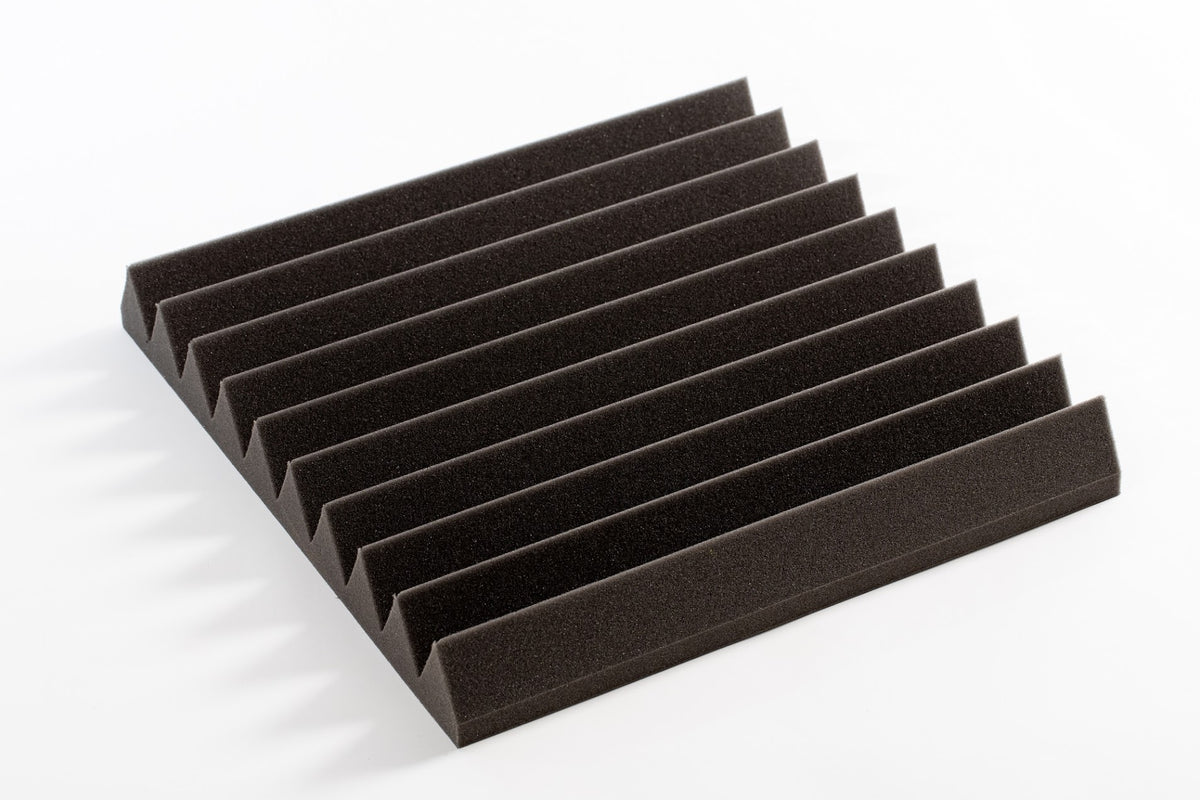 MUSIC1ST Acoustic Foam Absorber 7cm V-profile Panel, dark grey, various sizes