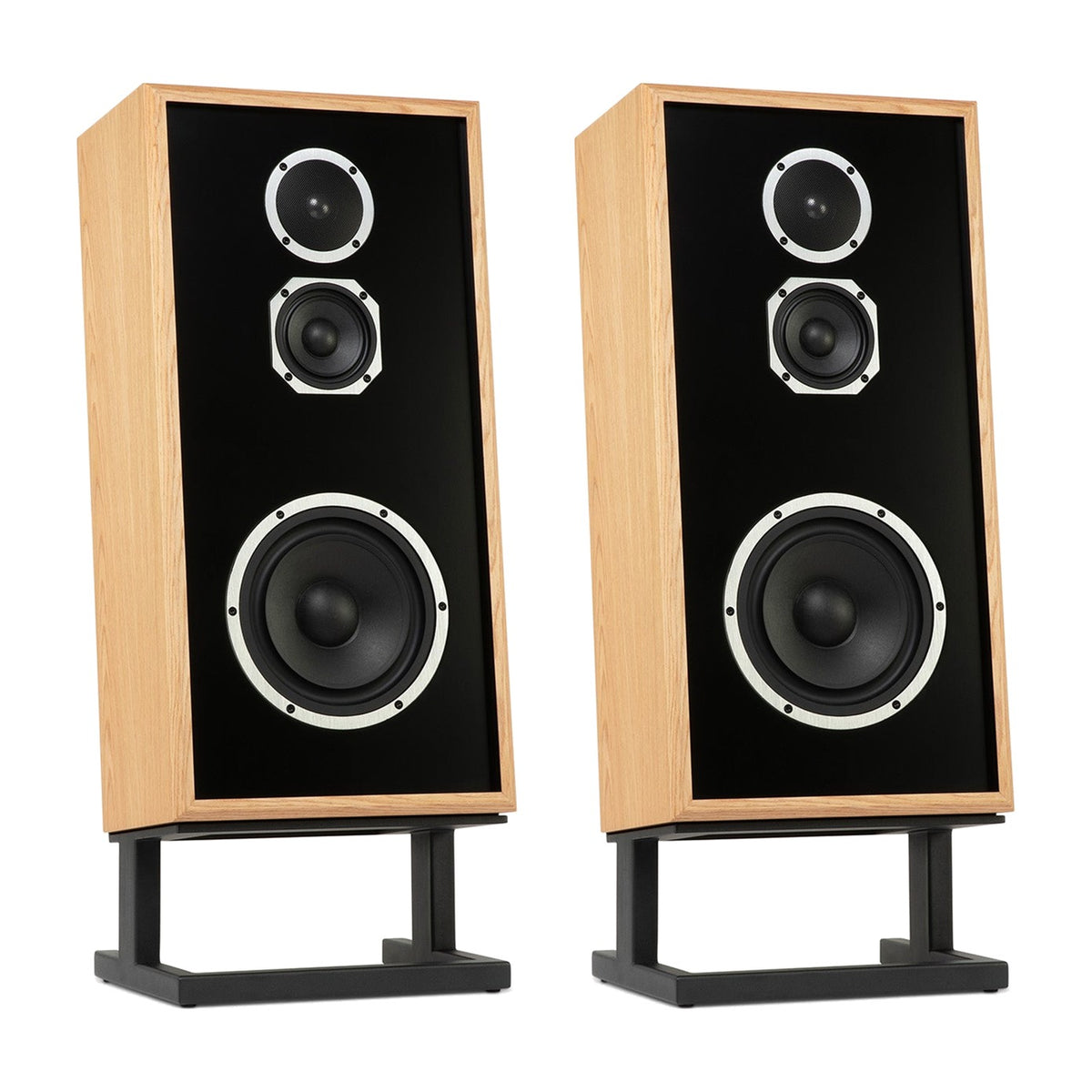 KLH Model Four Floorstanding Speakers White Oak (1 Pair)