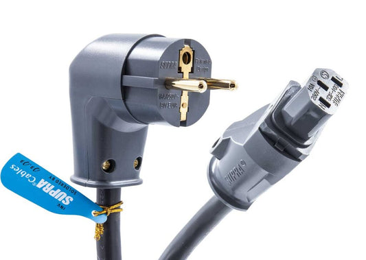 Supra Lorad 2.5 SPC CS-EU 10A Angled Mains Power Cable 1.5m