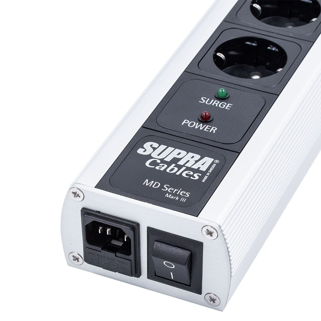 Supra Mains Power Strip MD-04 EU/SP Switch