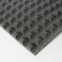 MUSIC1ST Acoustic Foam Absorber 3cm Sinus Panel, dark grey, various sizes