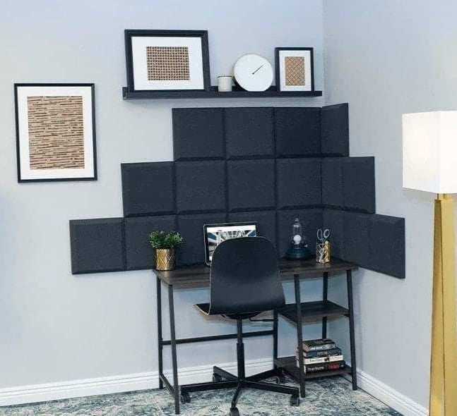 MUSIC1ST Acoustic Foam Absorber 4,5cm Flat Tile, dark grey, 50x50x4,5cm