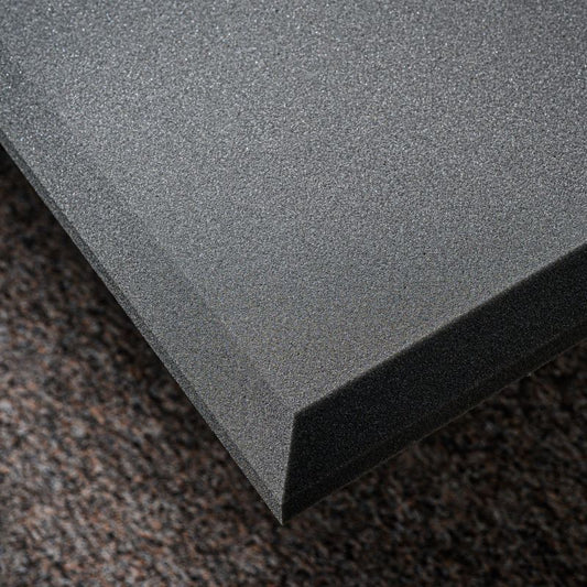MUSIC1ST Acoustic Foam Absorber 4,5cm Flat Tile, dark grey, 50x50x4,5cm