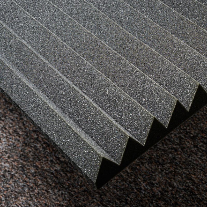 MUSIC1ST Acoustic Foam Absorber 7cm V-profile Panel, dark grey, various sizes