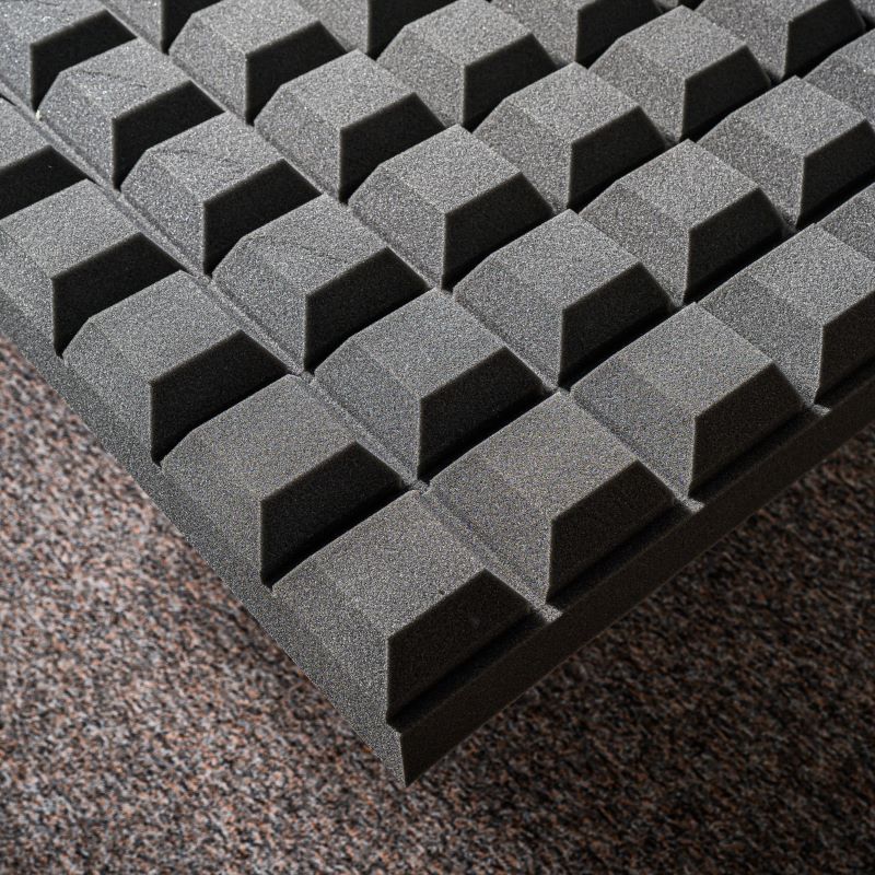 MUSIC1ST Acoustic Foam Absorber 9cm Chocolate Panel, dark grey, various sizes