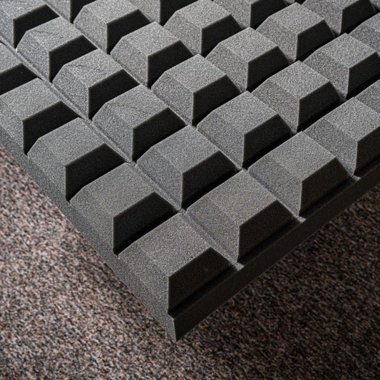 MUSIC1ST Acoustic Foam Absorber 9cm Chocolate Panel, dark grey, various sizes