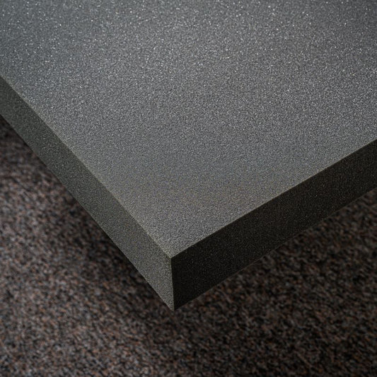 MUSIC1ST Acoustic Foam Absorber 9cm Flat Tile, dark grey, various sizes
