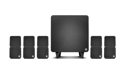 Reproduktorová sada Cambridge Audio 5.1 Minx S325 X301, subwoofer s 5 satelitnými reproduktormi s minimálne 22 palcami.