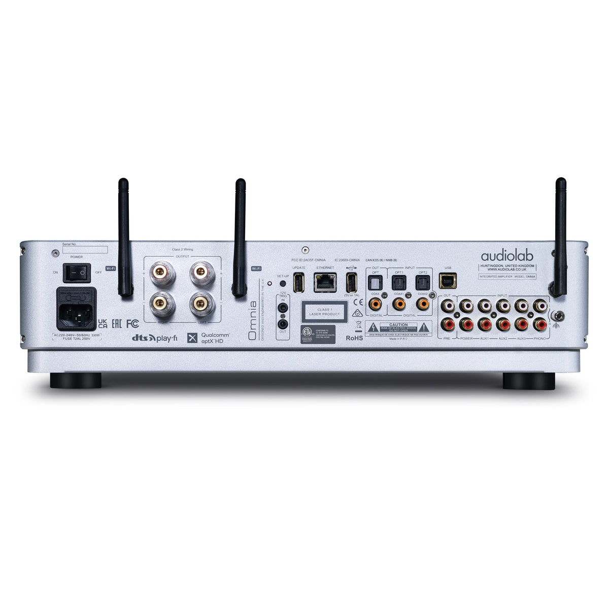 Audiolab Omnia All-in-One Amplifier, CD & Streaming Player Silver
