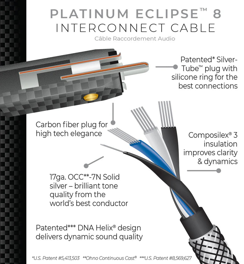 Wireworld Platinum Eclipse 8 Audio Interconnect Cable Pair