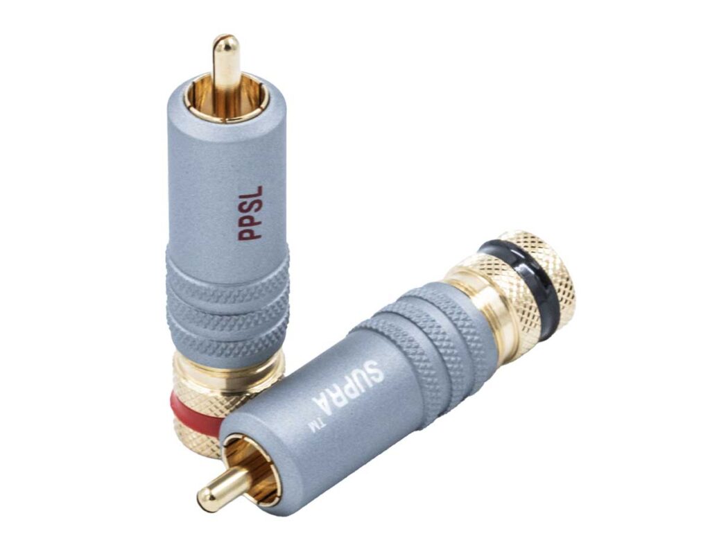 Supra PPSL RCA Plugs connectors 1 pair