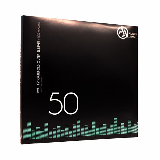 Audio Anatomy Vinyl Gatefold Outer PVC Sleeves 12 Inch - 50 Pack