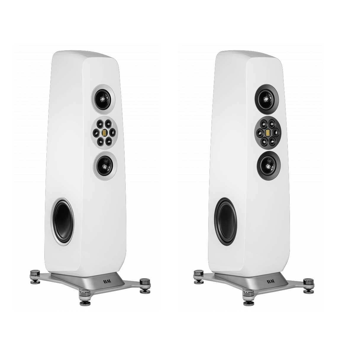 Elac Concentro 2.0 M807 Floorstanding Speakers (1 Pair) - White High Gloss