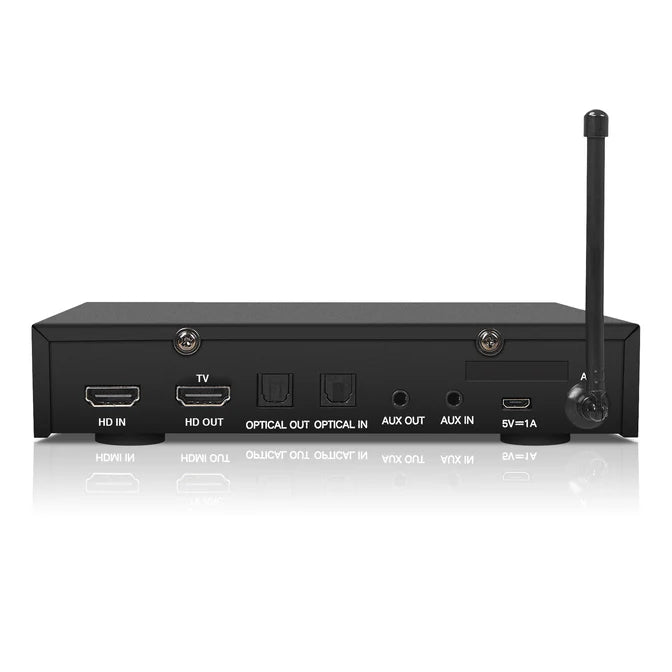 Sound Town SWM16-MAX digital karaoke mixer with 2 wireless microphones, compatible with Sonos soundbar or other soundbar with optical or HDMI inputs