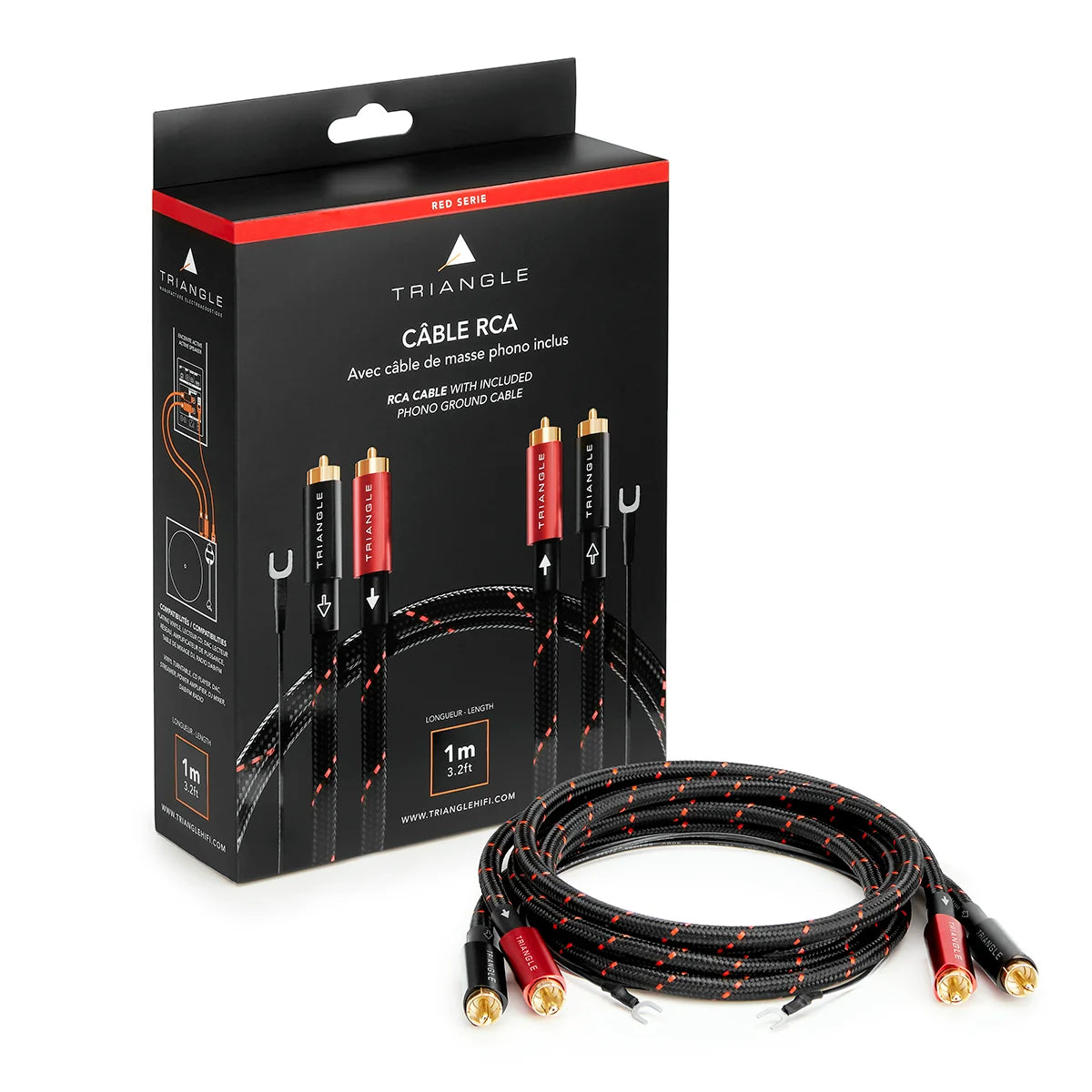 Triangle RED Serie Stereo RCA Cable 2 x 3 m