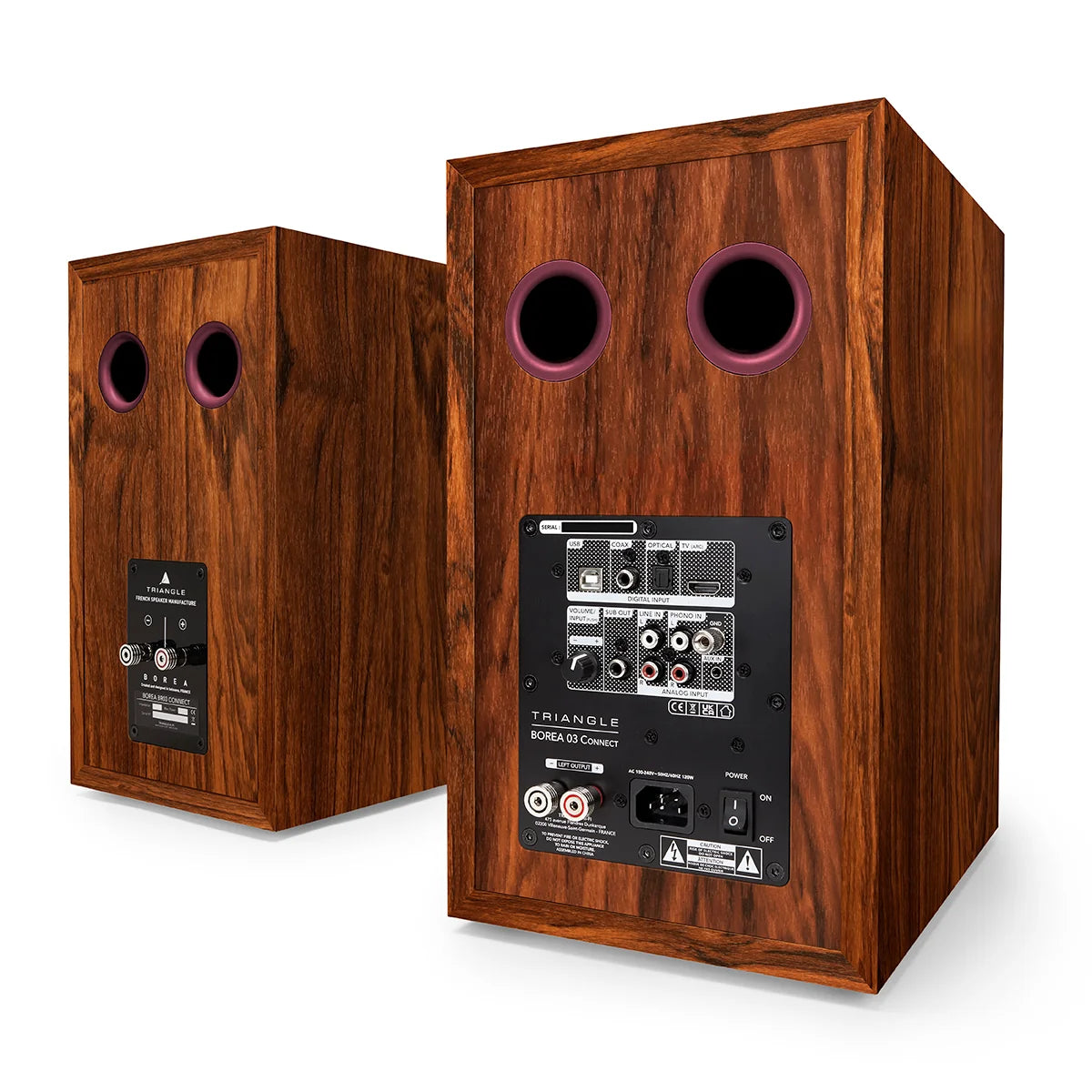 Triangle BR03 CONNECT Bluetooth Speakers Burgundy (1 pair)