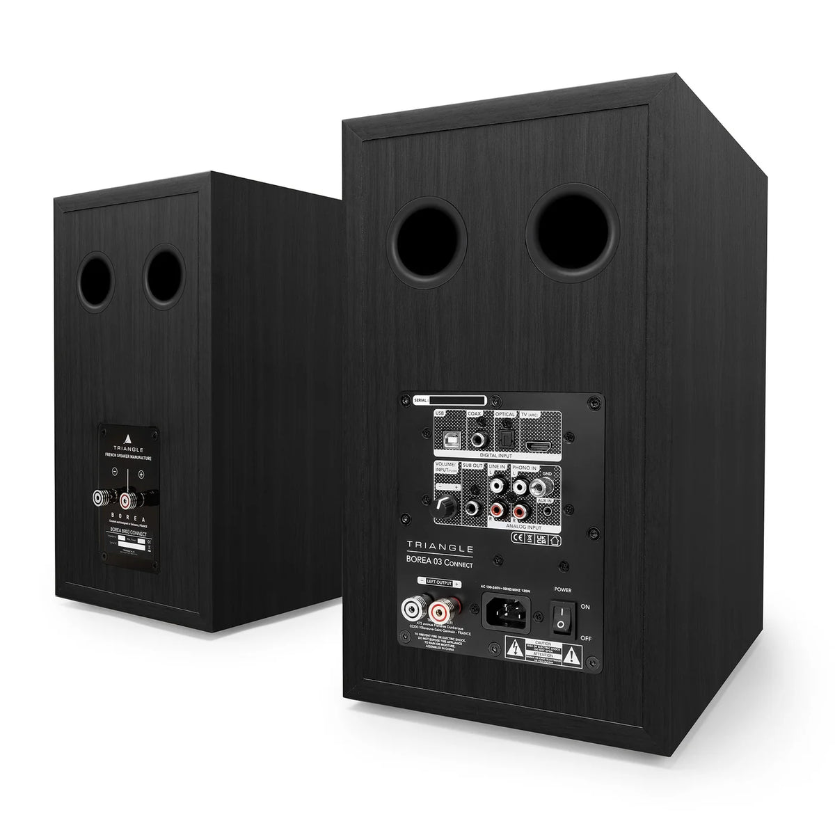 Triangle BR03 CONNECT Bluetooth Speakers Black (1 pair)