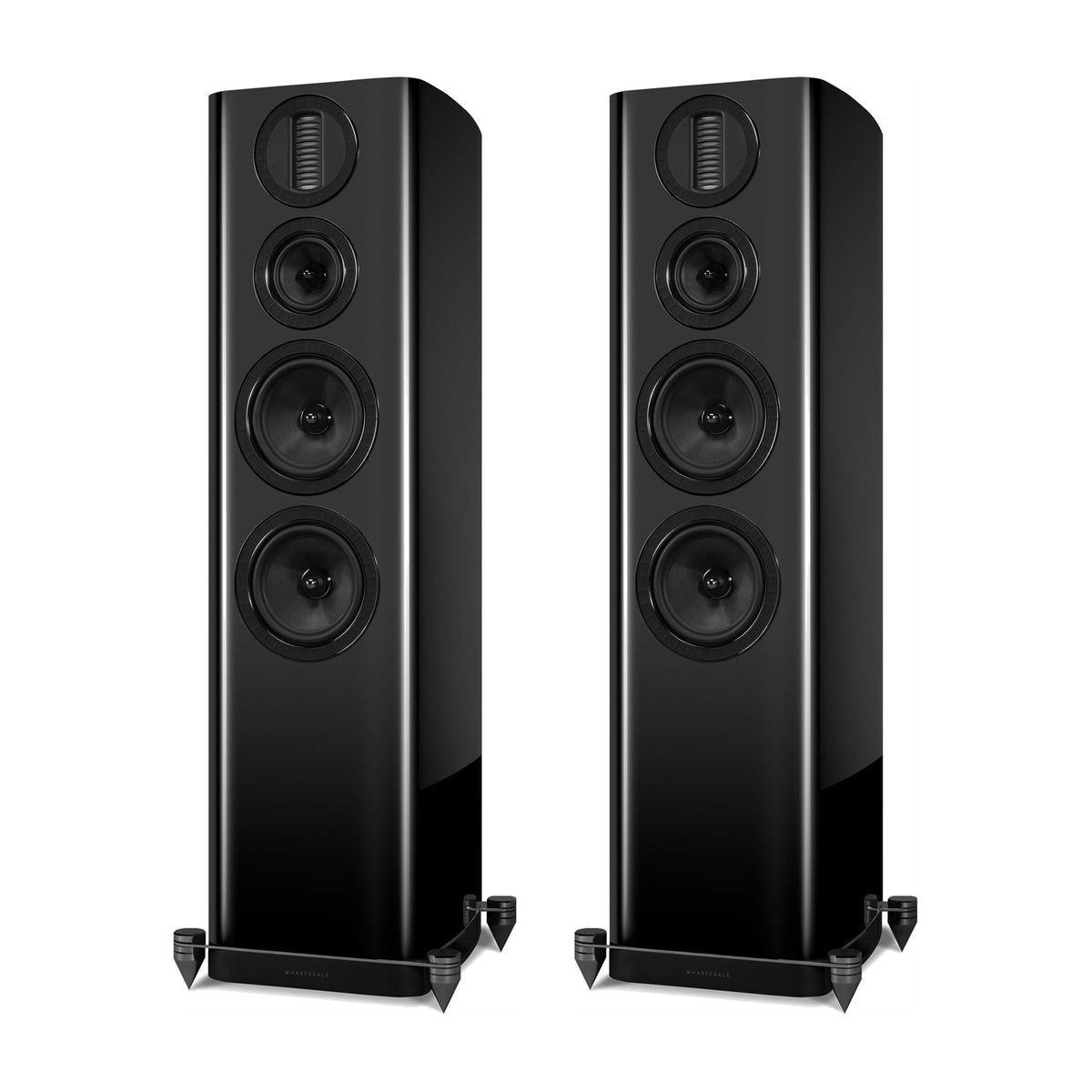 Wharfedale AURA 4 Floorstanding Speakers Hi-Gloss Black (1 Pair)