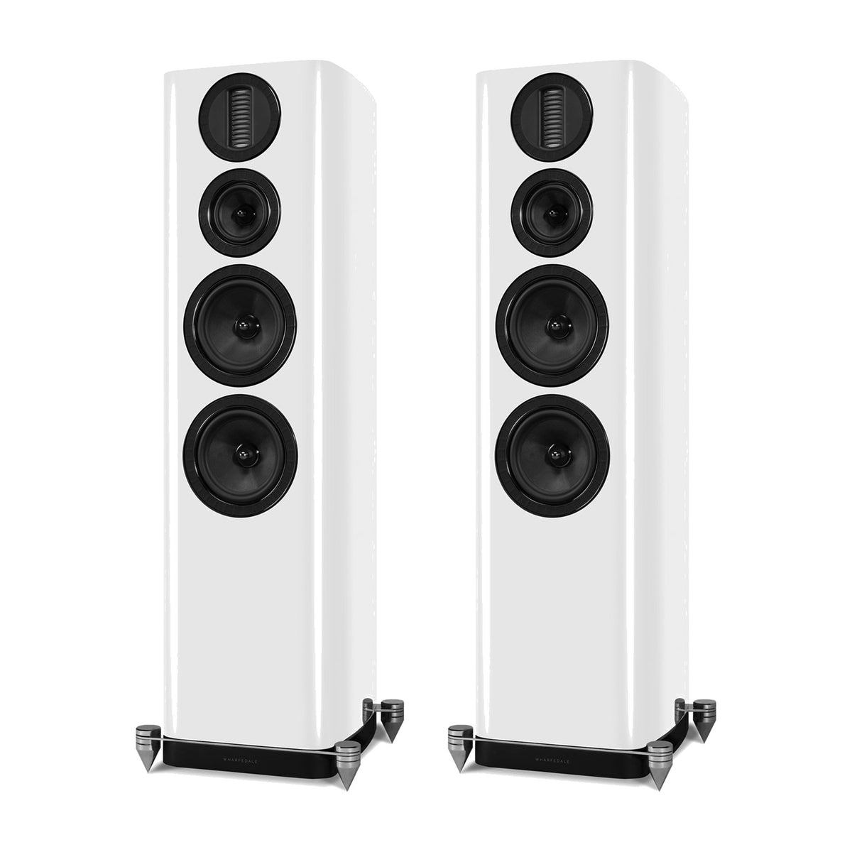 Wharfedale AURA 4 Floorstanding Speakers Hi-Gloss White (1 Pair)