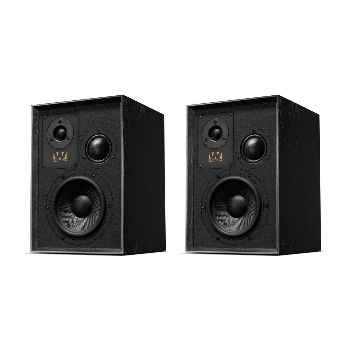Wharfedale SUPER DENTON Bookshelf Speakers Black Oak (1 Pair)