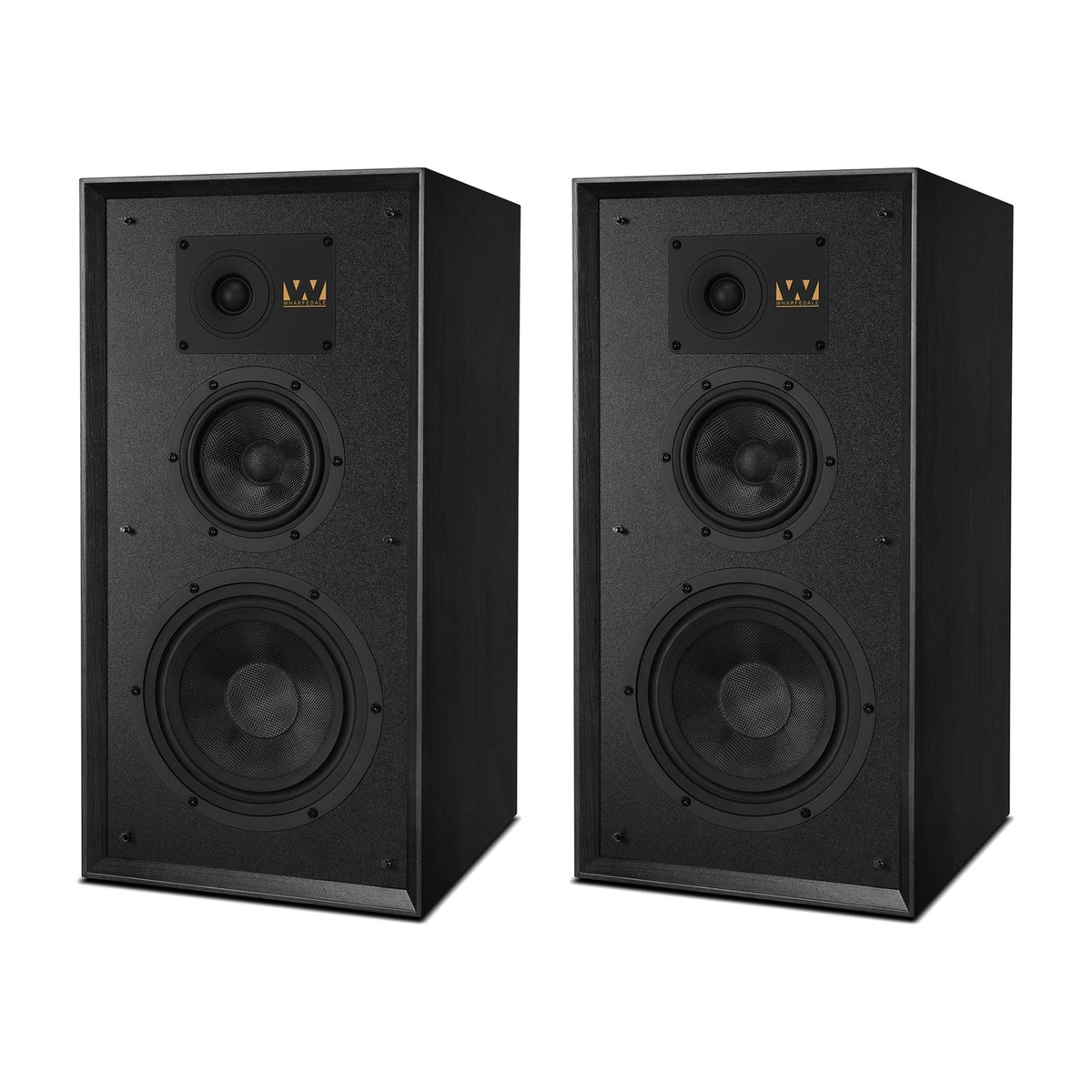 Wharfedale SUPER LINTON Bookshelf Speakers Black Oak (1 Pair)