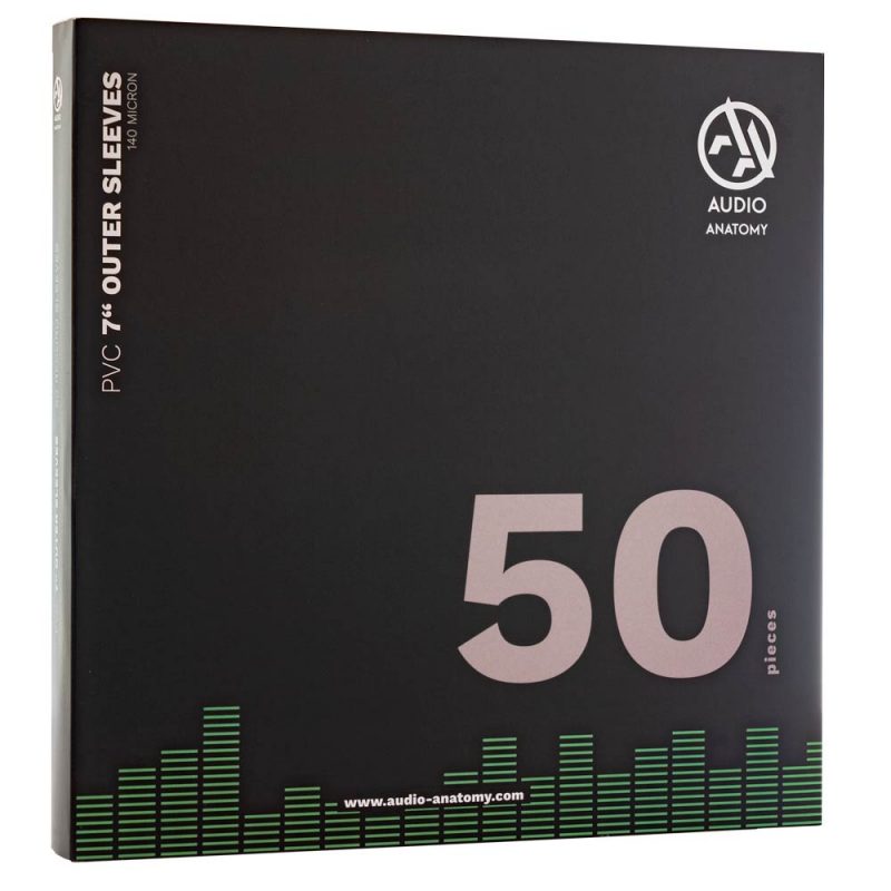 Audio Anatomy Vinyl Outer PVC Sleeves 7 Inch - 50 Pack