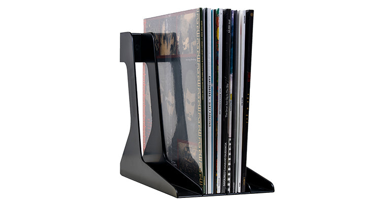 Audio Anatomy LP Stand Black - with records