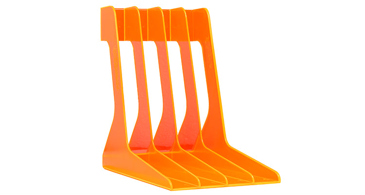 Audio Anatomy LP Stand - Orange Translucent (40 LPs)