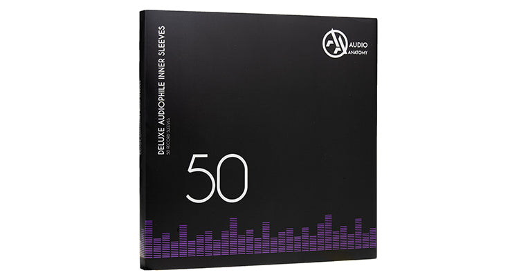 Audio Anatomy Inner Sleeves 12 Inch Black - 50 pack contents